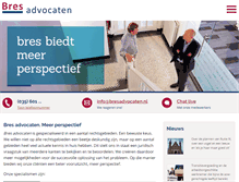 Tablet Screenshot of bresadvocaten.nl